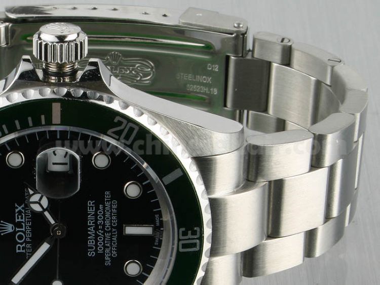 SWISS Rolex 50th Anniversary Submariner Black Face Green Bezel SWISS Rolex 50th Anniversary Submariner Black Face Green Bezel